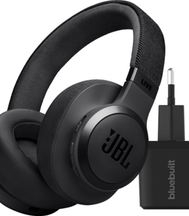 JBL Live 770NC Zwart + BlueBuilt Quick Charge Oplader met Us