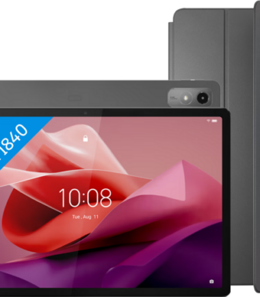 Lenovo Tab P12 256GB Wifi Grijs + Book Case Grijs