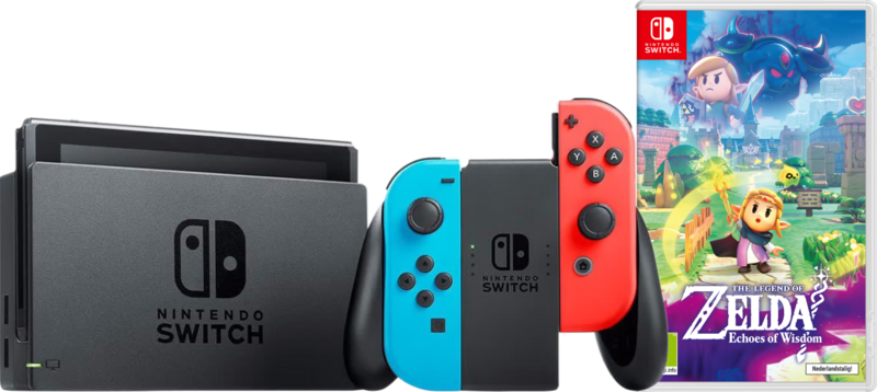 Nintendo Switch Rood/Blauw + Zelda: Echoes of Wisdom Nintendo Switch Rood/Blauw + Zelda: Echoes of Wisdom